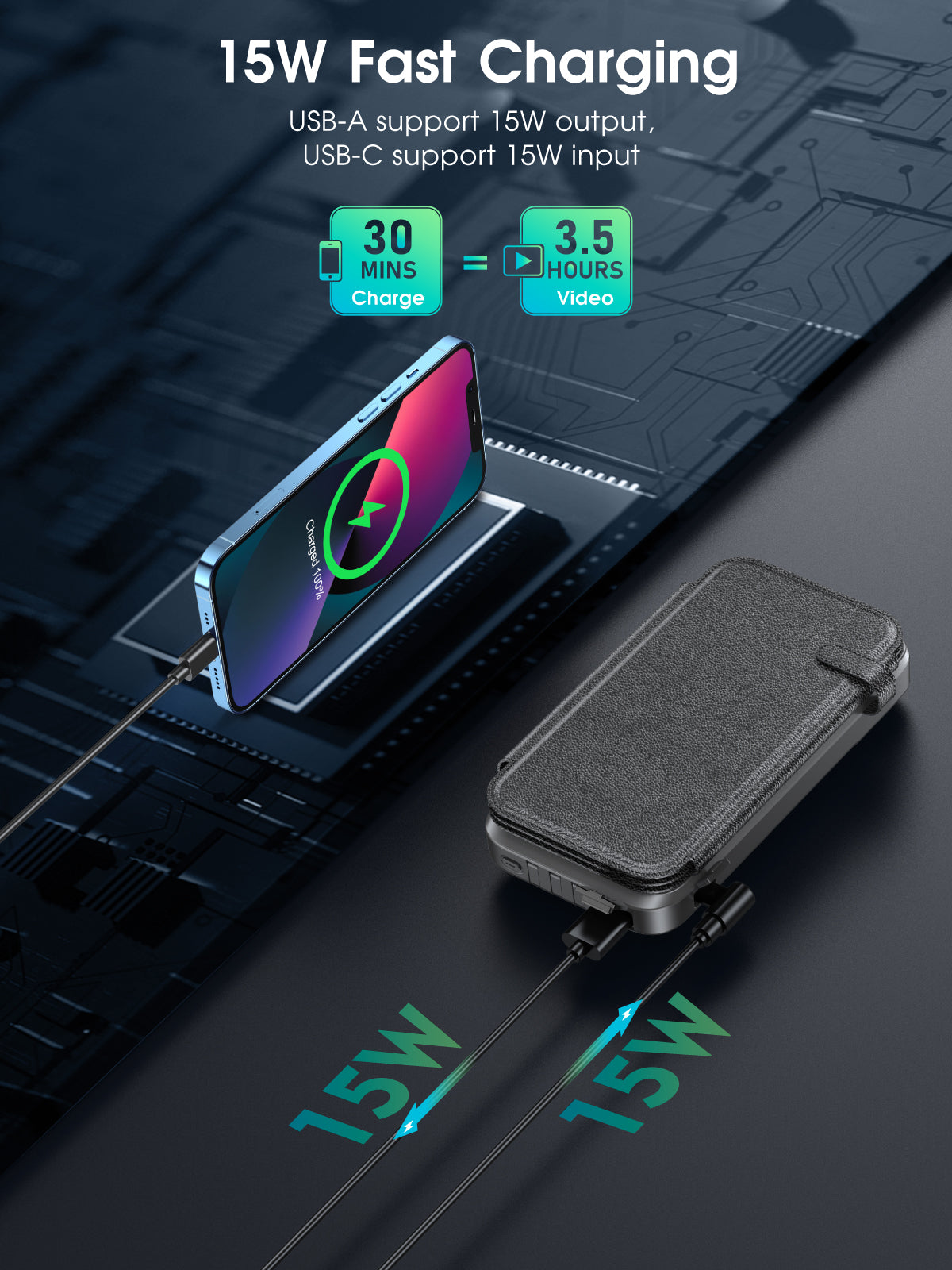 WLC-SP040-XN Magnetic Wireless Charging Power Bank