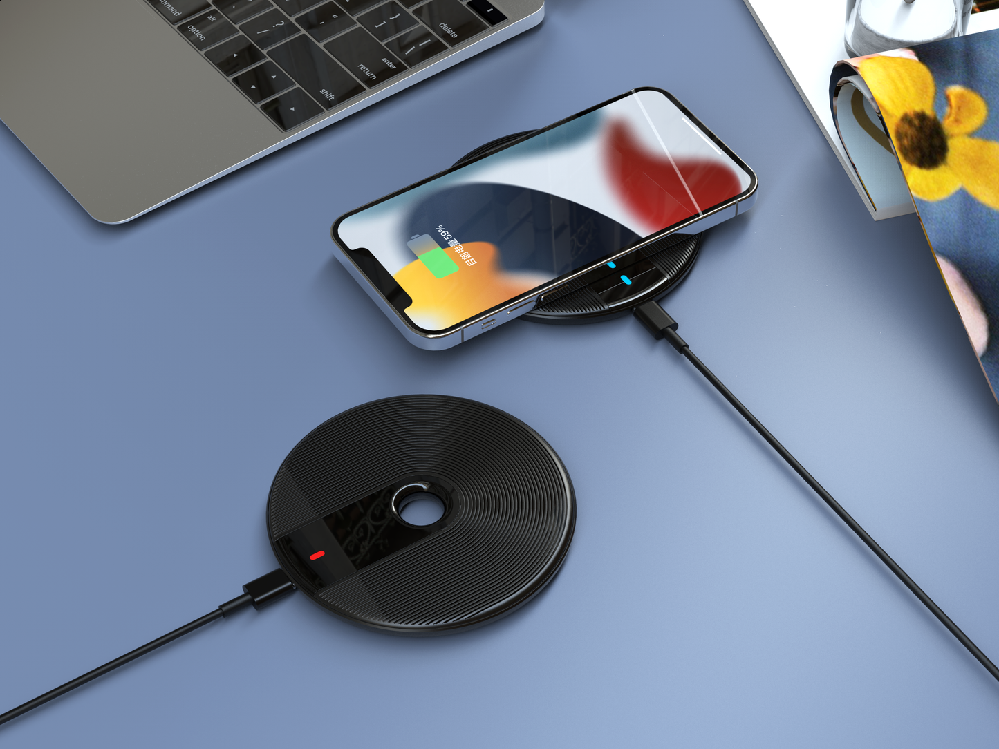 WLC-S035-KH Portable Wireless Charger For Smart Cellphone