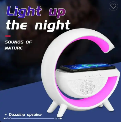 WLC-L030-NH03 Wireless Charger Station with 256-Color Atmosphere of Lamp & Speaker