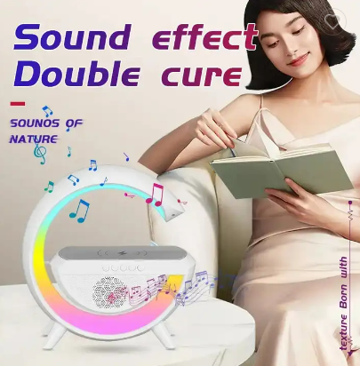 WLC-L030-NH03 Wireless Charger Station with 256-Color Atmosphere of Lamp & Speaker