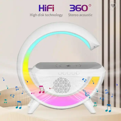 WLC-L030-NH03 Wireless Charger Station with 256-Color Atmosphere of Lamp & Speaker