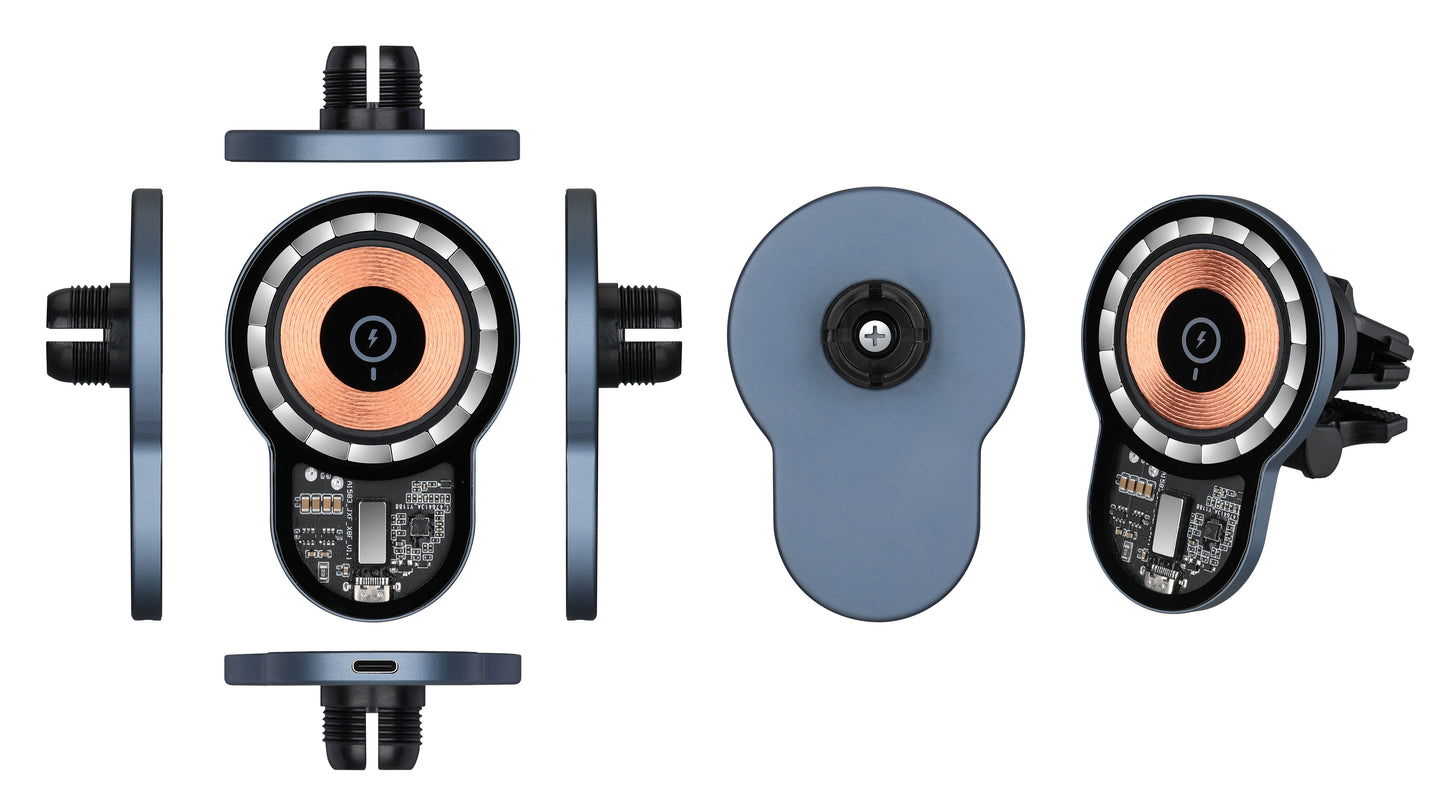 WLC-C044-XF 15W Fast Wireless Magnetic Car Charger