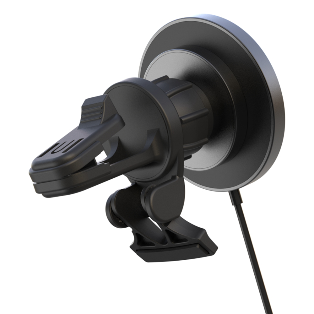 WLC-C025-HY 2-in-1 15W Fast Wireless Magnetic Car Charger