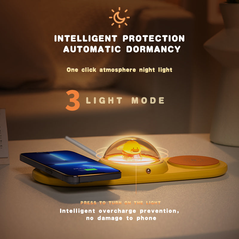 WLC-M009-AD IP Co-Branded Wireless 2-in-1 Stand with Night Light