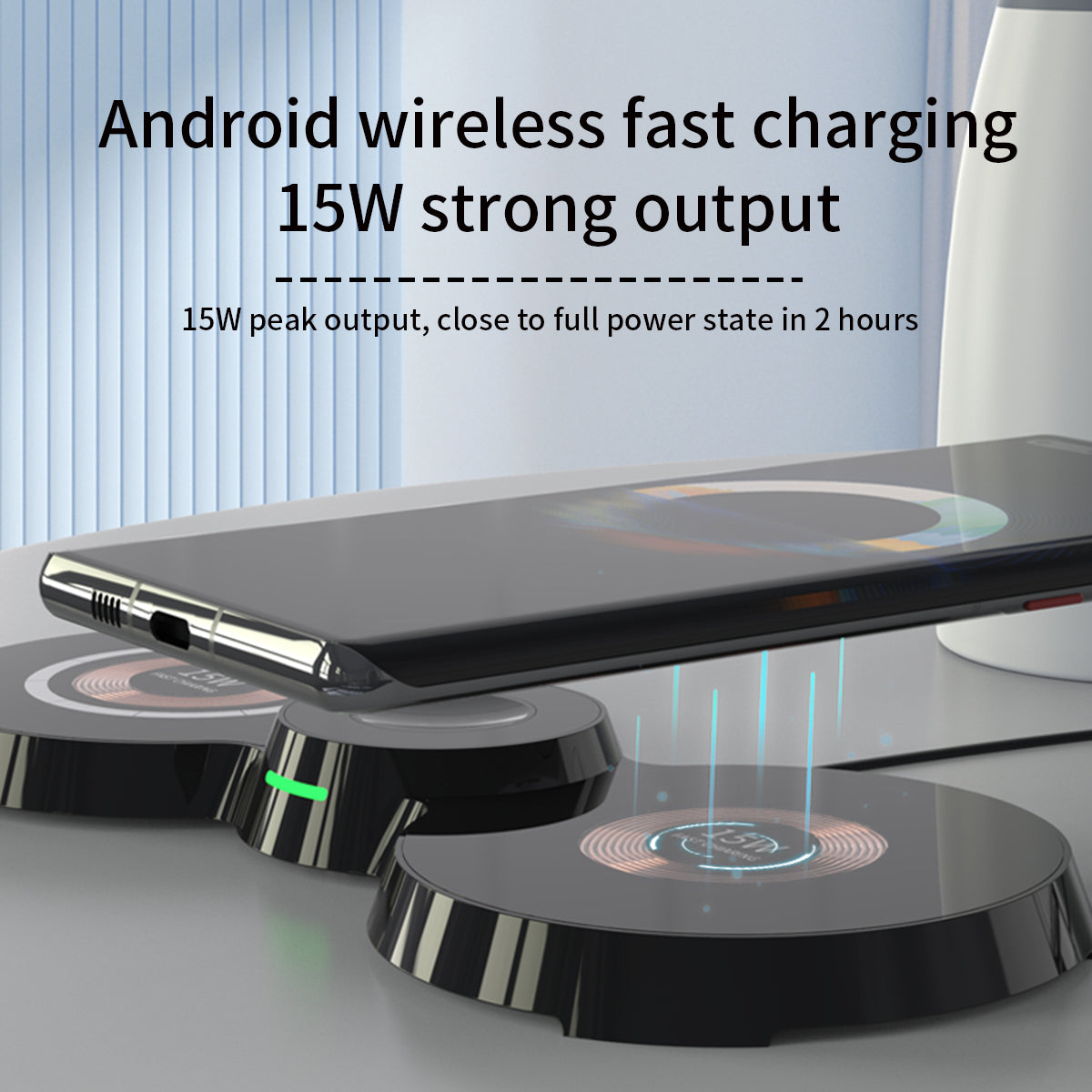 WLC-M002-HY 3-in-1 Unique Ultra-thin Magnetic Wireless Charger Tray
