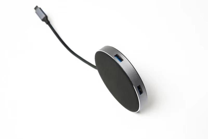 WLC-D028-YZ 5-in-1 high-speed pass-through charging with Power Delivery USB-C Hub