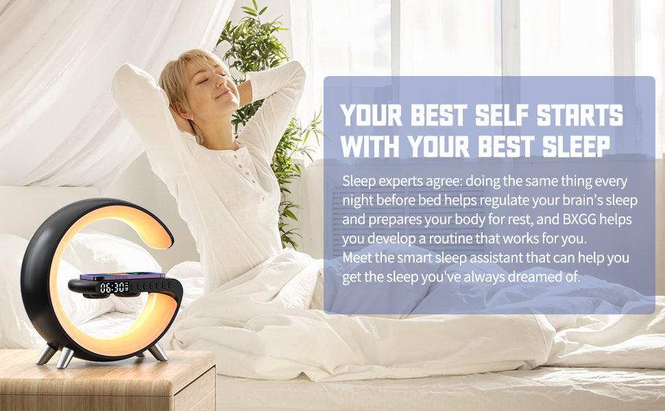 WLC-L030-NH Wireless Charger Station with 256-Color Atmosphere of Lamp & Speaker