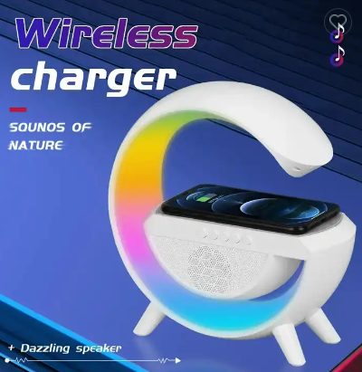 WLC-L030-NH03 Wireless Charger Station with 256-Color Atmosphere of Lamp & Speaker