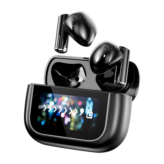 HDEB-TWS004 ENC Wireless Earbuds Bluetooth 5.3 Headphones with LED Touch Screen 50H Playtime Deep Bass Stereo Ear Buds with Mic IPX7 Waterproof in Ear Earphones for Pad Tablet Laptop Android/iOS Phones