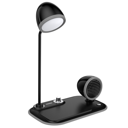 WLC-L060-SM Speaker + wireless charger + desk lamp