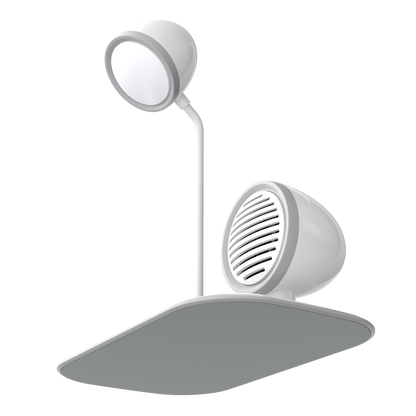 WLC-L060-SM Speaker + wireless charger + desk lamp