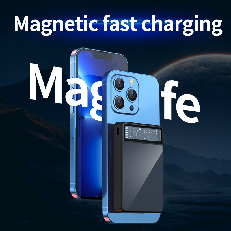 WLC-P032/Y-KH Luxurious Texture Portable Magnetic Fast Wireless Power Bank