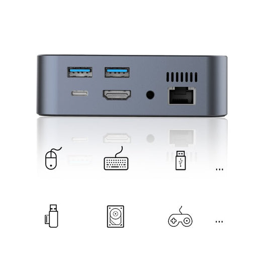 WLC-D023-LC 9-in-1 high-speed pass-through charging with Power Delivery USB-C Hub