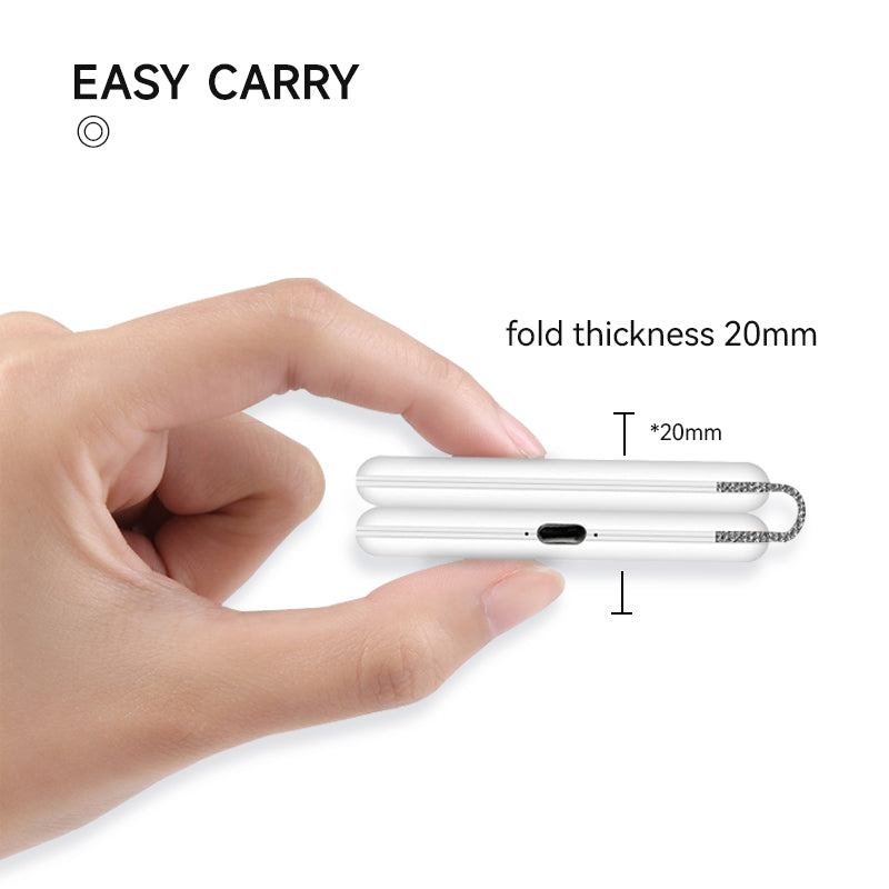 WLC-M008-AD 3-in-1 Portable Ultra-thin Magnetic Foldable Fast Wireless Charger Pad