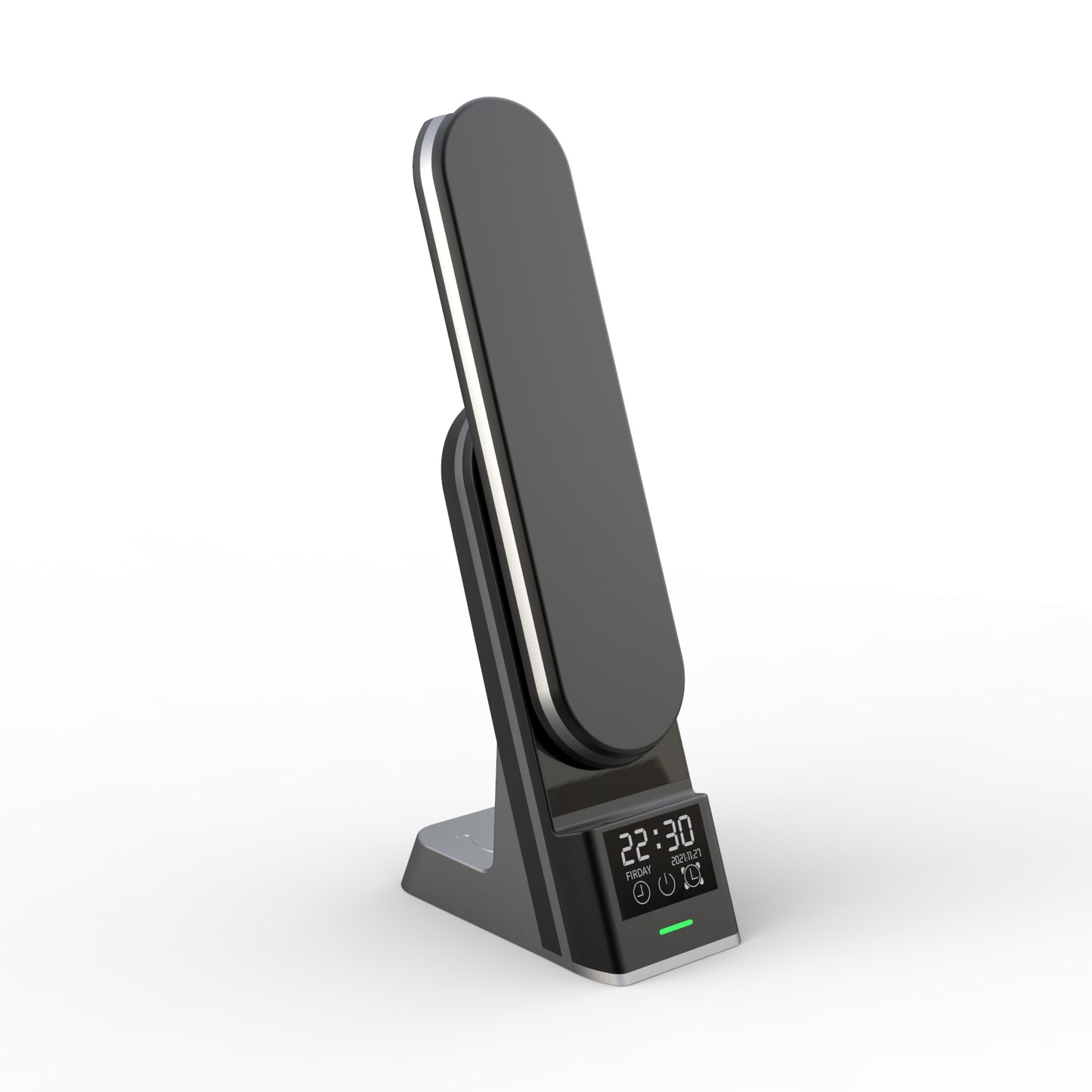 WLC-L015-HY 7-in-1 Wireless Charging Station with Desk Lamp & Alarm Clock