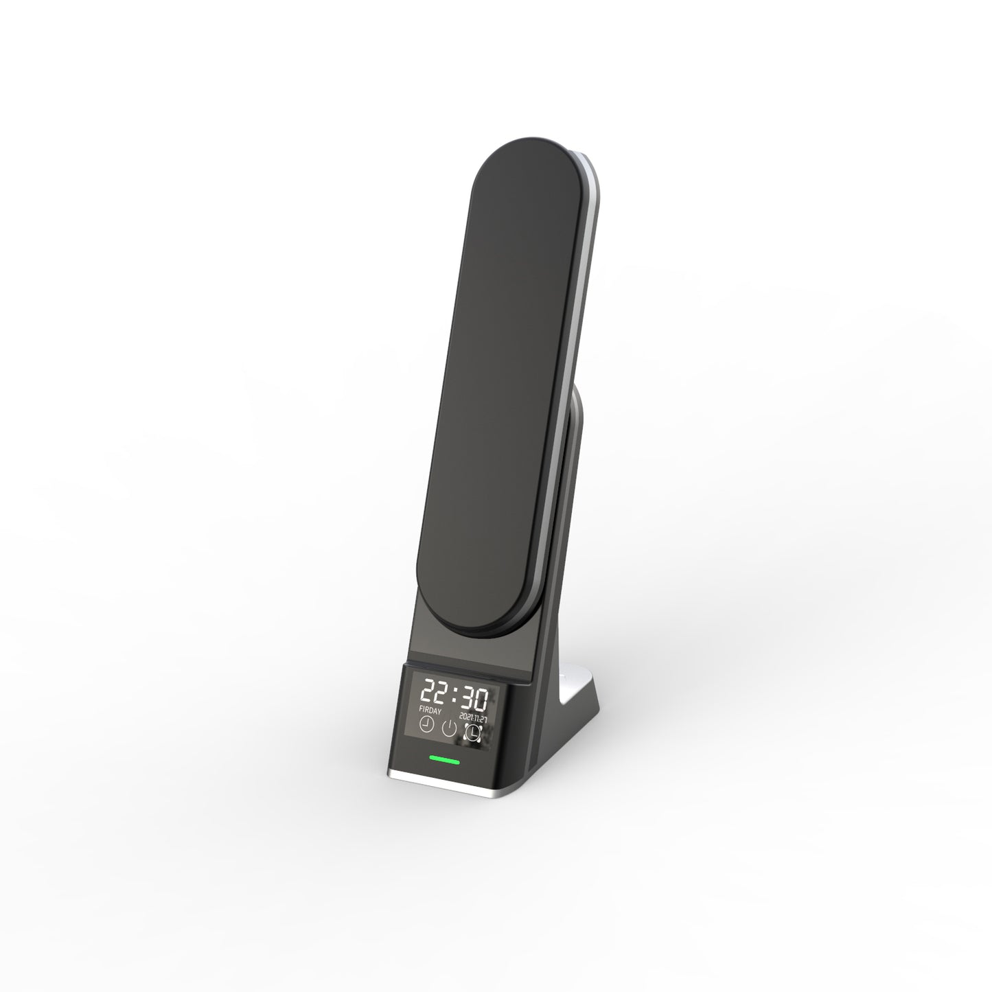 WLC-L015-HY 7-in-1 Wireless Charging Station with Desk Lamp & Alarm Clock