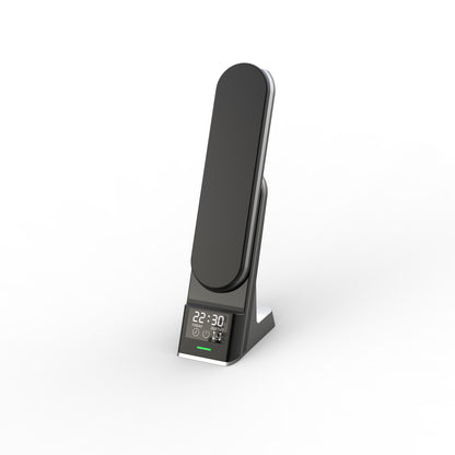 WLC-L015-HY 7-in-1 Wireless Charging Station with Desk Lamp & Alarm Clock