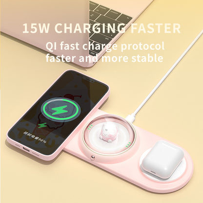 WLC-M009-AD IP Co-Branded Wireless 2-in-1 Stand with Night Light
