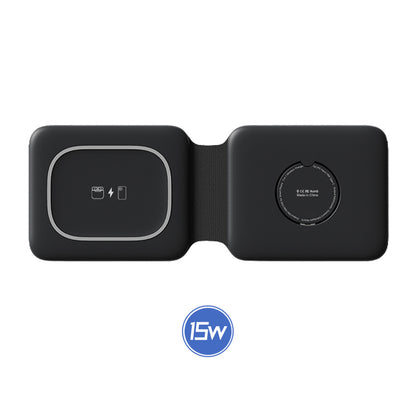 WLC-M008-AD 3-in-1 Portable Ultra-thin Magnetic Foldable Fast Wireless Charger Pad