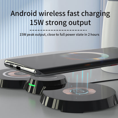 WLC-M002-HY 3-in-1 Unique Ultra-thin Magnetic Wireless Charger Tray