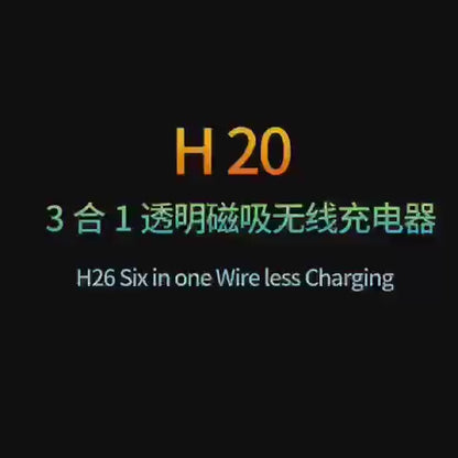 WLC-M002-HY 3-in-1 Unique Ultra-thin Magnetic Wireless Charger Tray