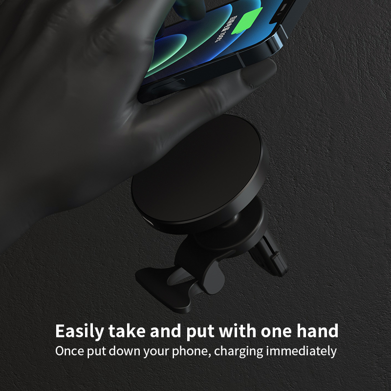 WLC-C026-AD 15W Fast Wireless Magnetic Car Charger