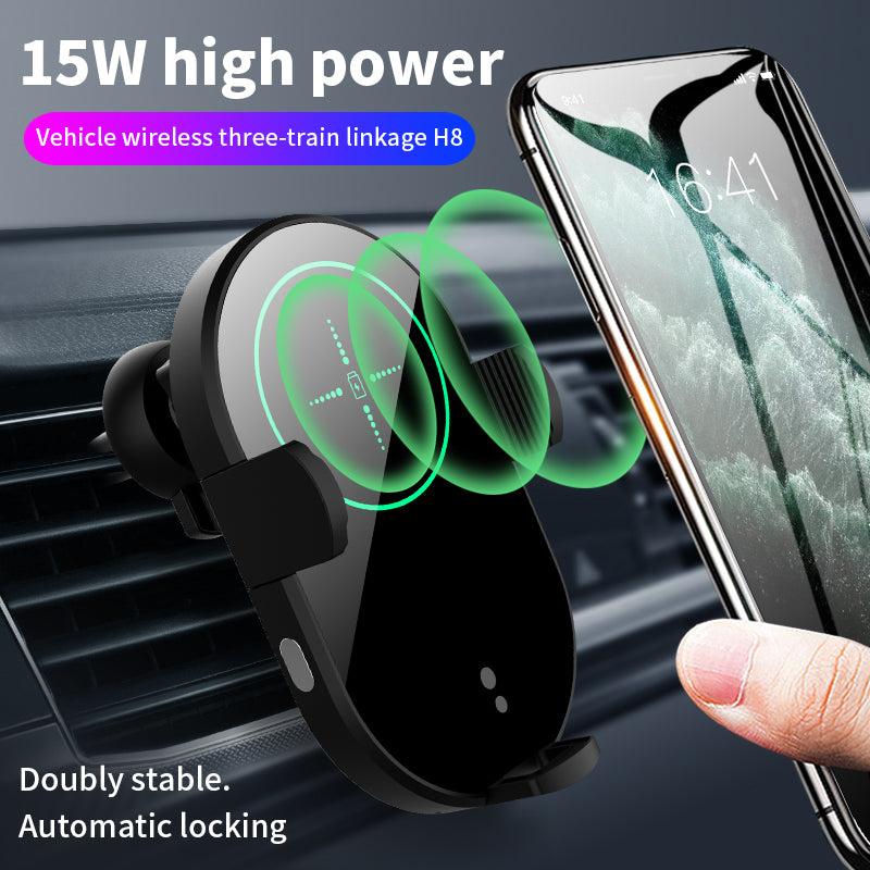 WLC-C024-HY 15W Fast Wireless Auto Clamping Car Charger