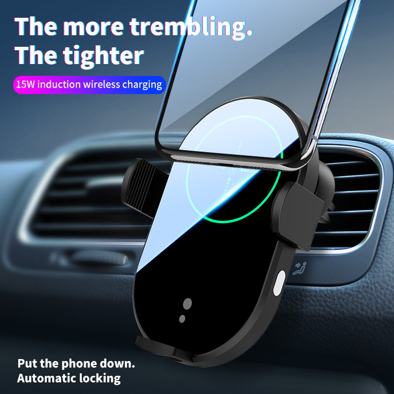 WLC-C024-HY 15W Fast Wireless Auto Clamping Car Charger