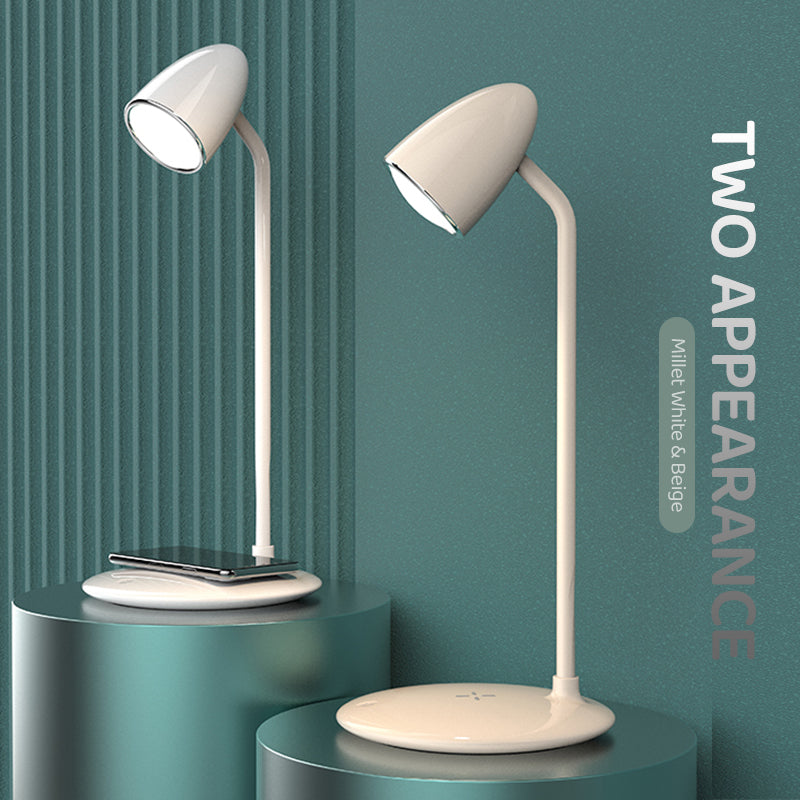 WLC-SL036-SM 2-in-1 Wireless Charging Station with LED Study Lamp