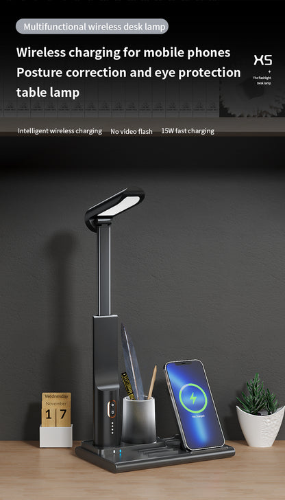 WLC-L029-YT Multiple Desk Lamp Wireless Charger station