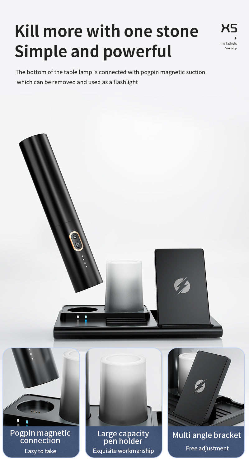 WLC-L029-YT Multiple Desk Lamp Wireless Charger station