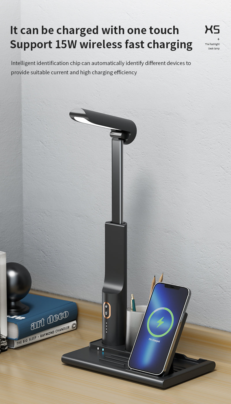 WLC-L029-YT Multiple Desk Lamp Wireless Charger station