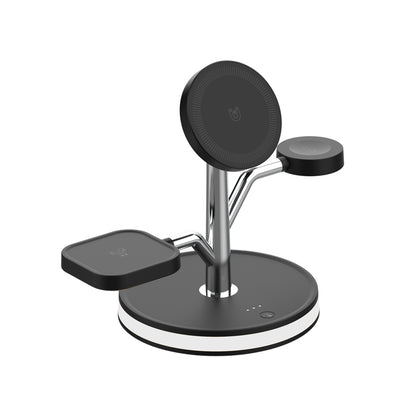 WLC-M004-AD 3-in-1 Magnetic Fast Wireless Charger Stand With Night Light